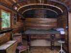 Railway carriage interior bed Railway carriage interior bed